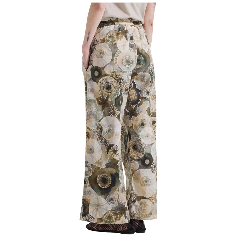 Pantaloni relaxed in popeline effetto parachute all-over verde da donna Deha | D4273557717